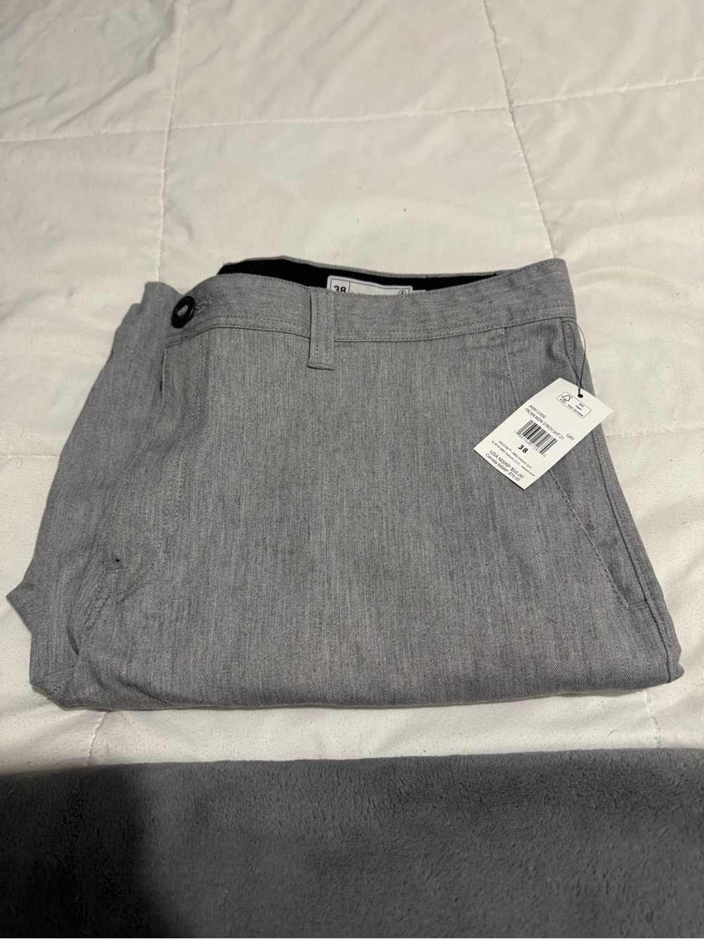 Volcom Gray Flat-Front Men’s Shorts